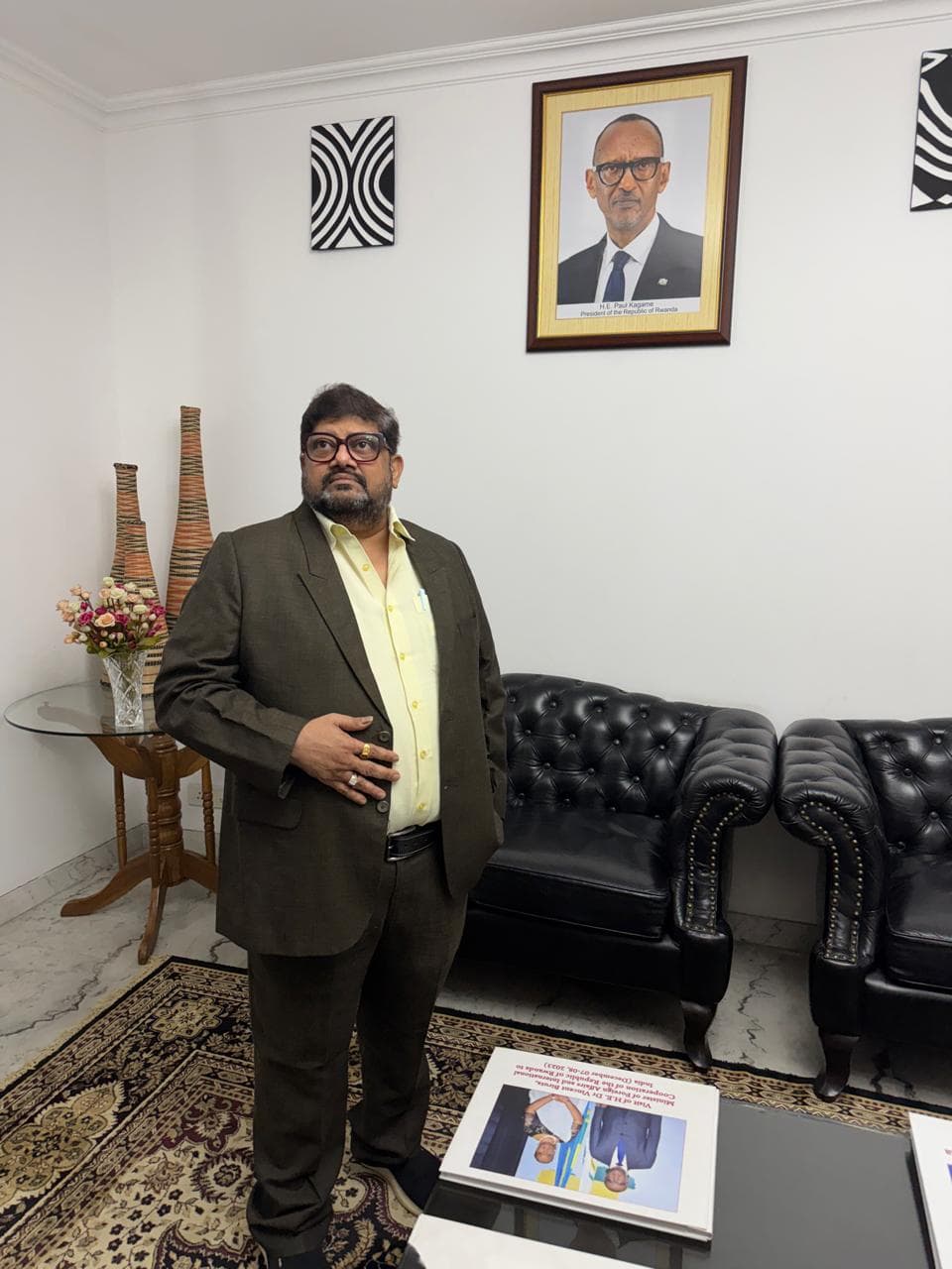 IICCI delegation meeting the High Commissioner of Rwanda at the Embassy of Rwanda in New Delhi