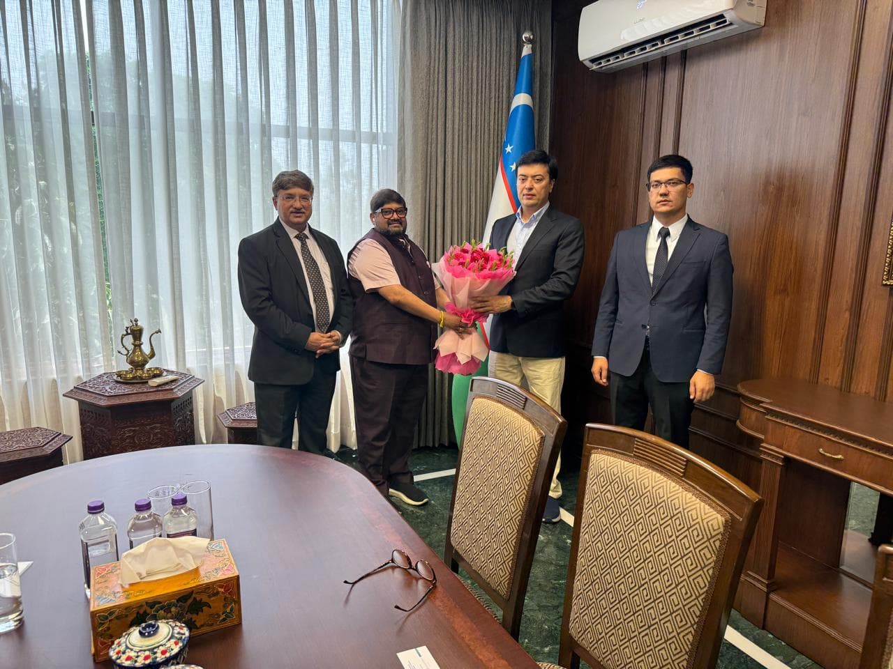 IICCI delegation meeting the Ambassador of Uzbekistan at the Embassy of Uzbekistan in New Delhi